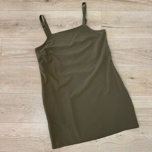 Wayre Olive Sevilla Sleeveless Shift Dress